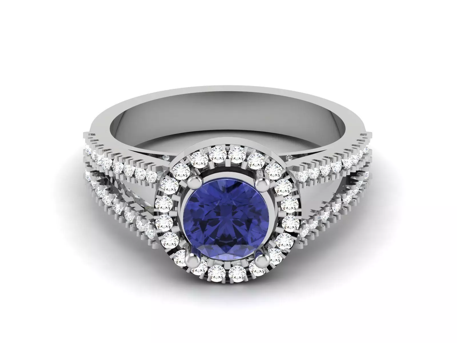 Solitaire Wedding Ring 3dm STL OBJ FBX Render Details 3D print model_0