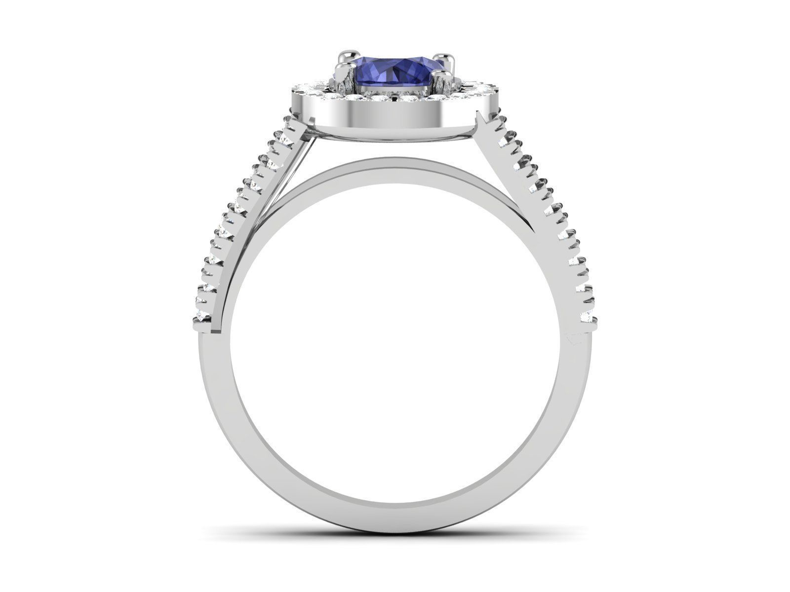 Solitaire Wedding Ring 3dm STL OBJ FBX Render Details 3D print model_3