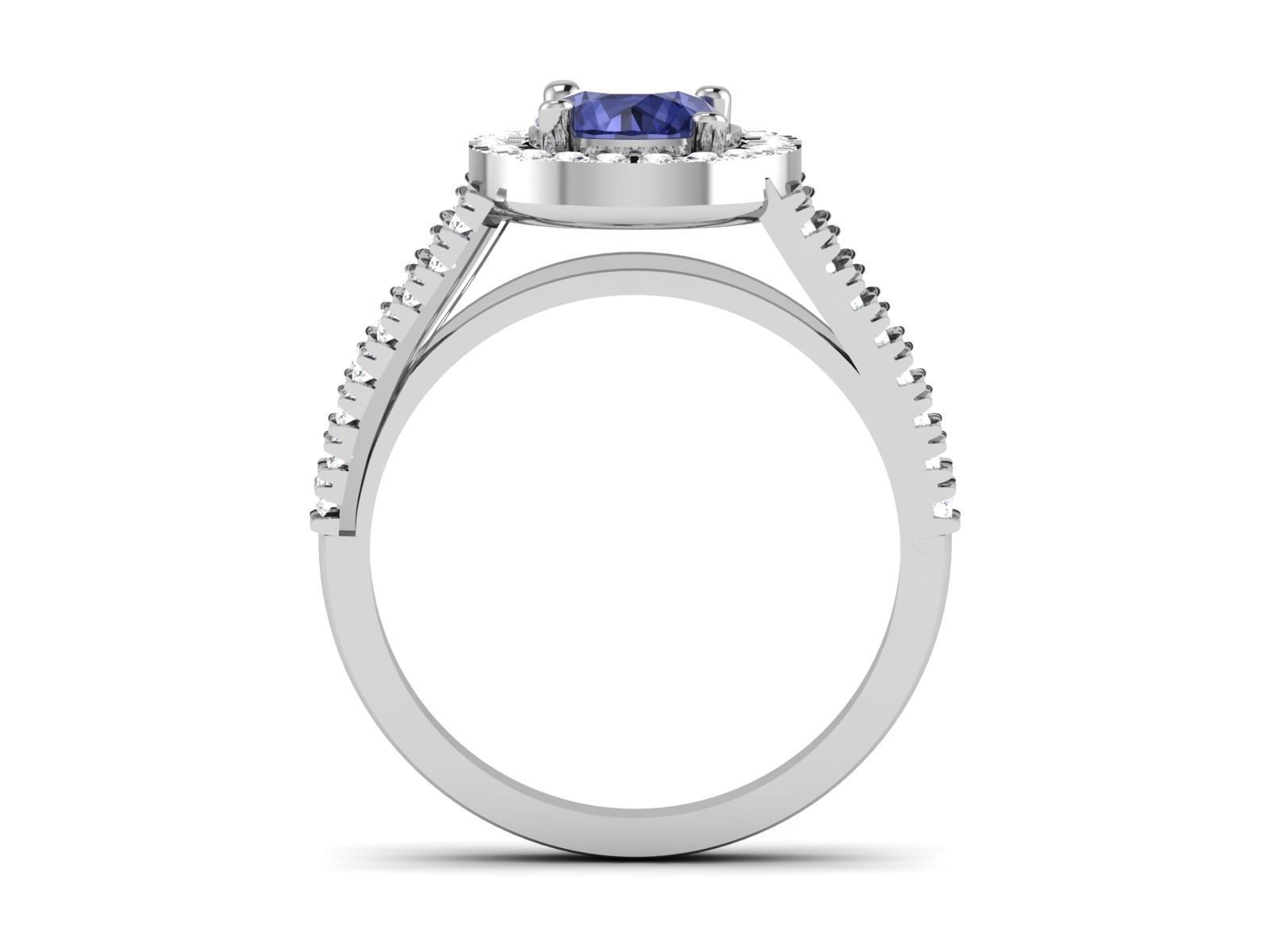 Solitaire Wedding Ring 3dm STL OBJ FBX Render Details 3D print model_4