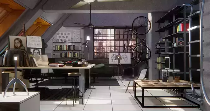 Loft studio  interior