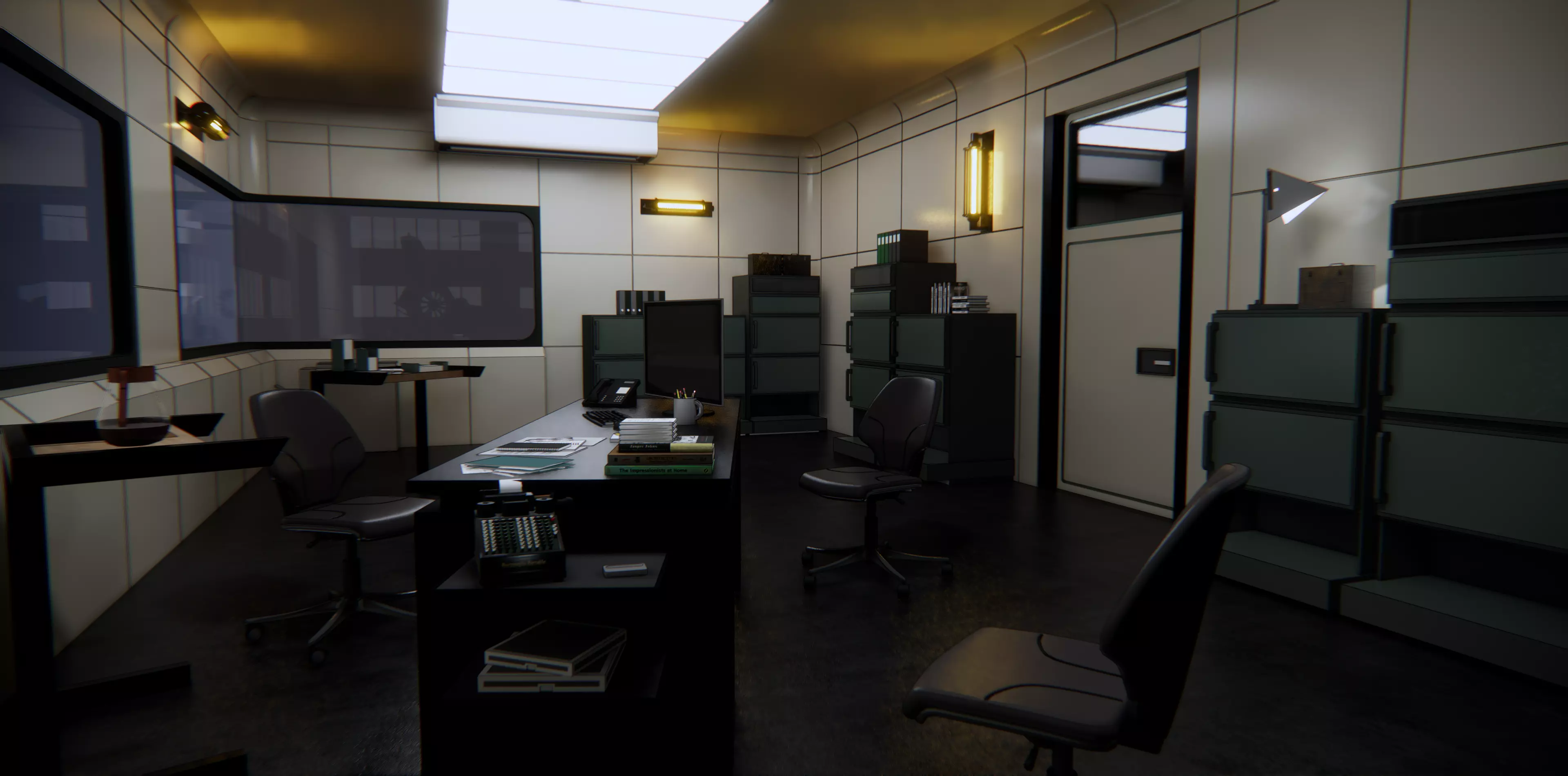 Office  interior 3D model_0