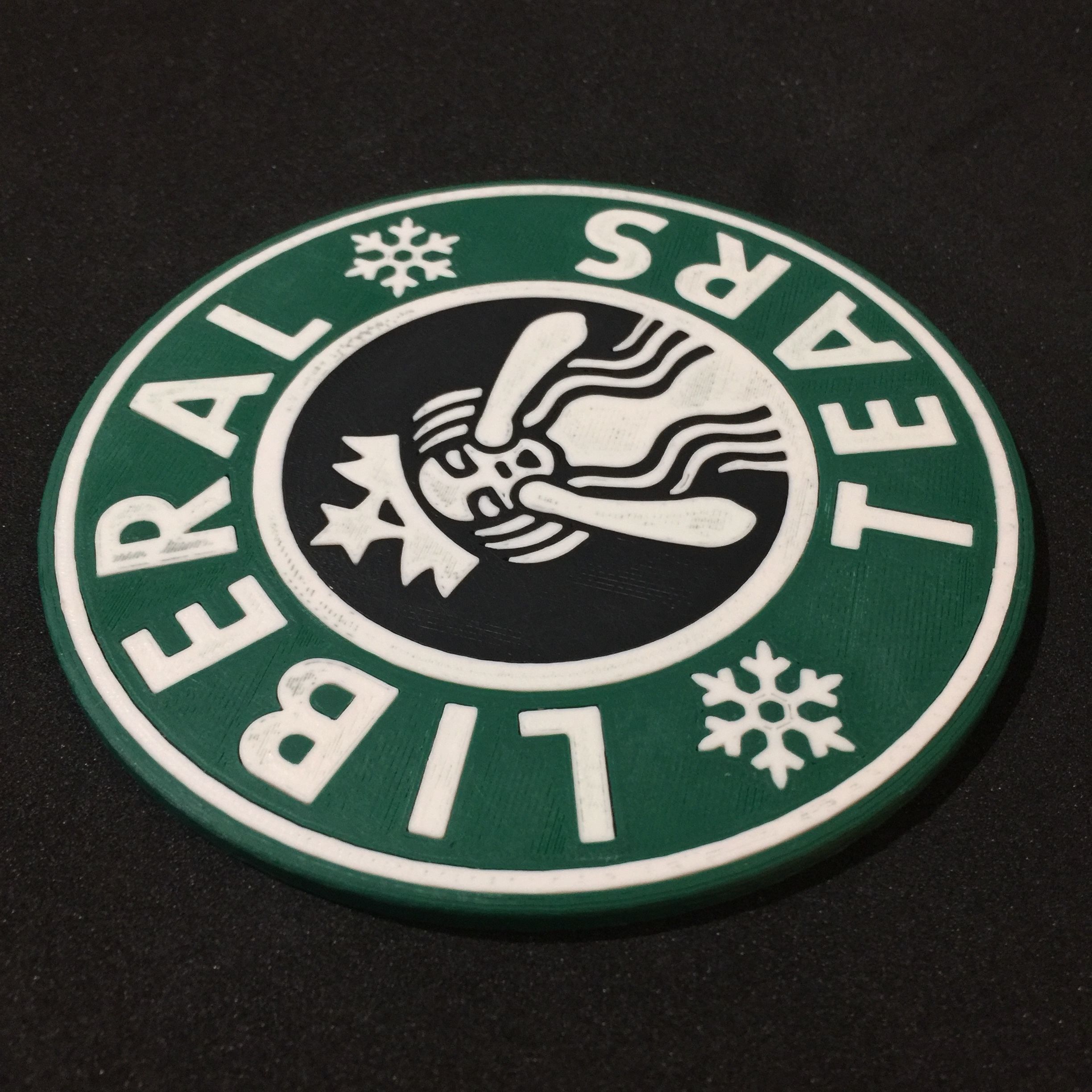 Liberal Tears Coaster 3D print model_3