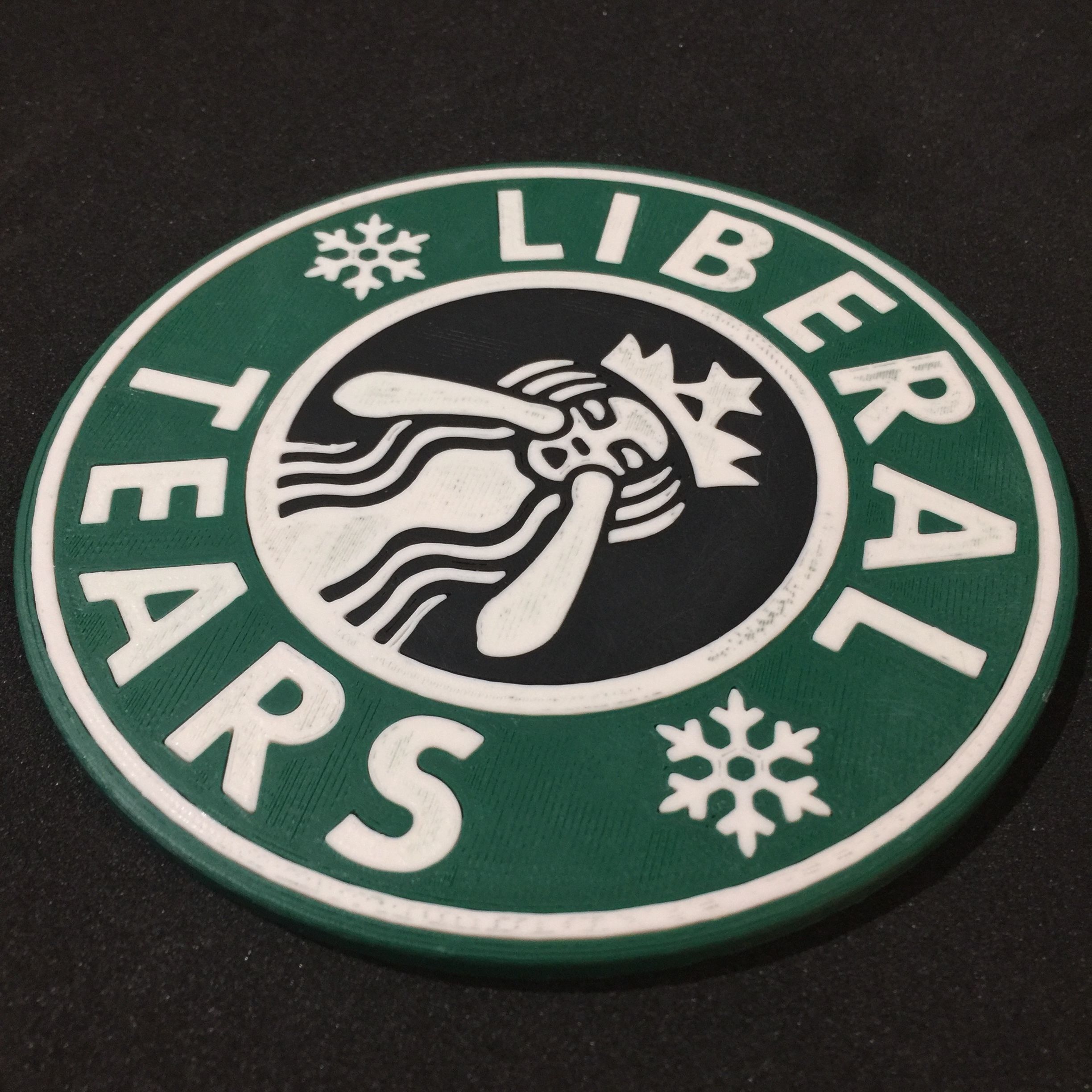 Liberal Tears Coaster 3D print model_1