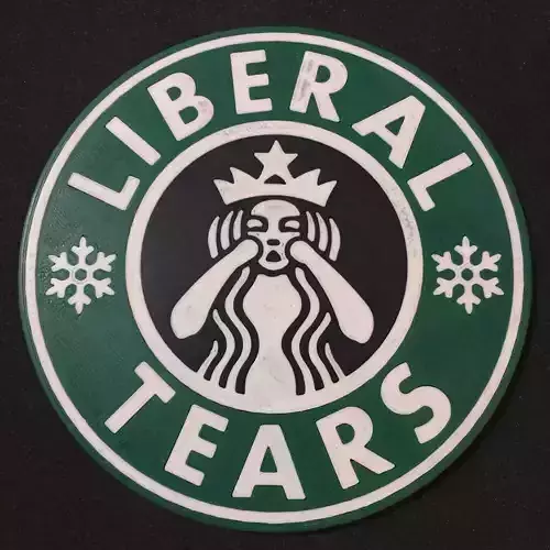 Liberal Tears Coaster 3D print model