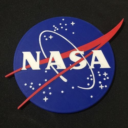 NASA Logo Coaster 3D print model