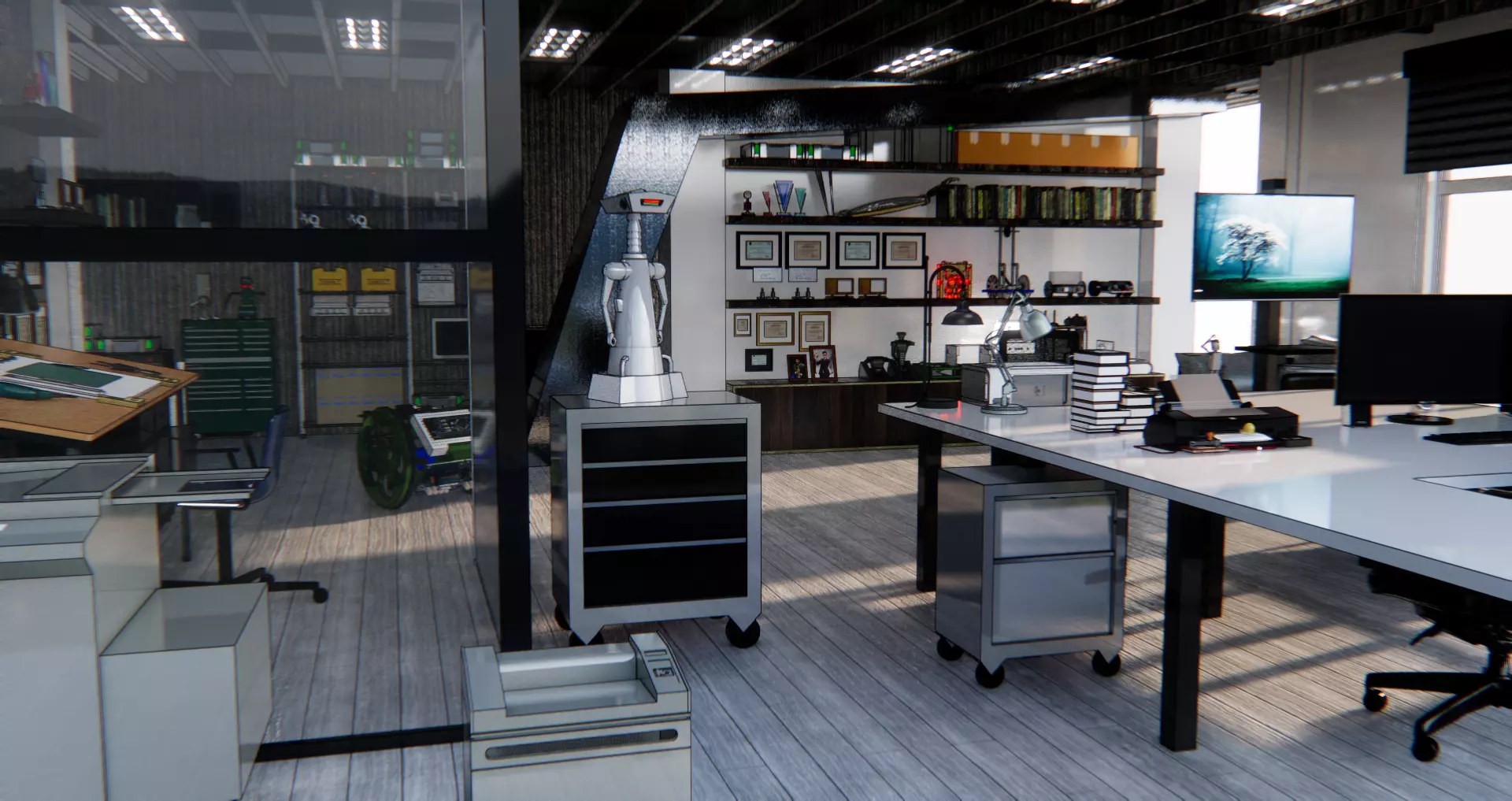 Office  interior 3D model_0