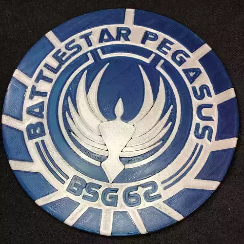 Battlestar Pegasus BSG 62 Emblem Coaster