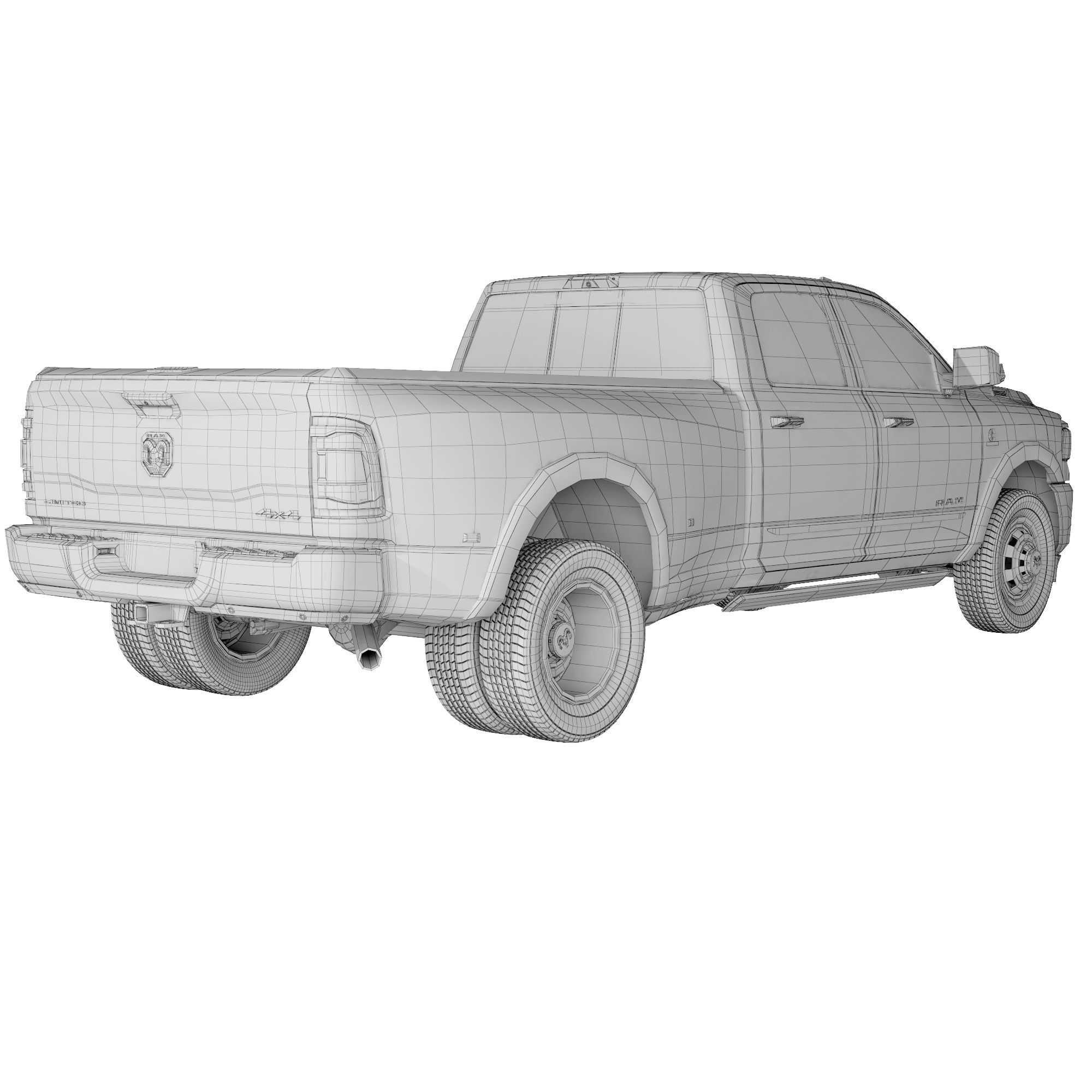 Dodge Ram 3500 HD Limited 2019 3D model_11