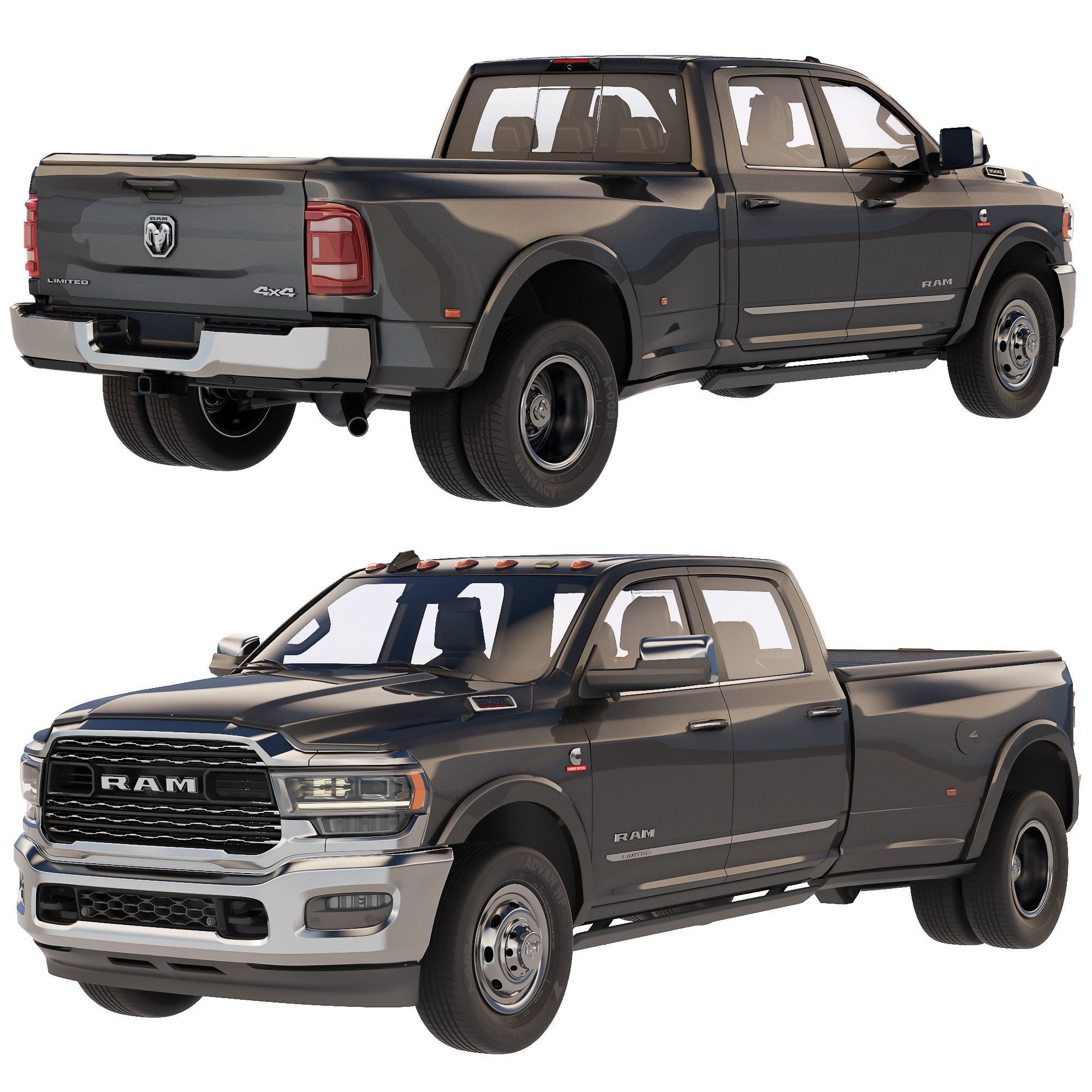 Dodge Ram 3500 HD Limited 2019 3D model_13