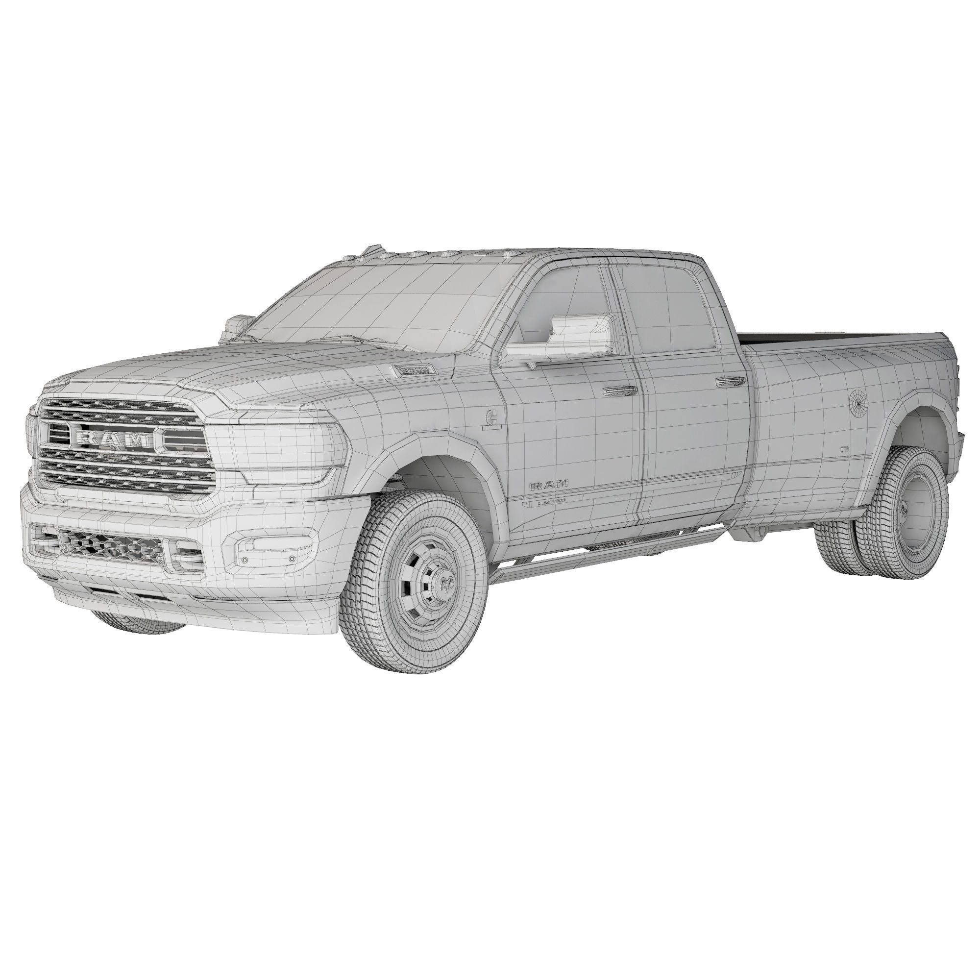 Dodge Ram 3500 HD Limited 2019 3D model_10