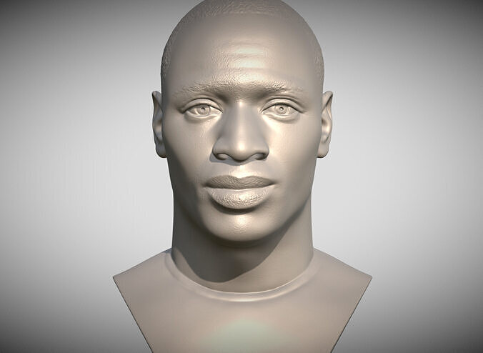 Omar Sy bust for 3D printing 3D print model