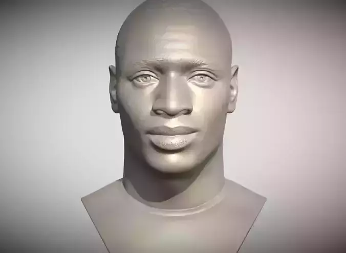 Omar Sy bust for 3D printing 3D print model