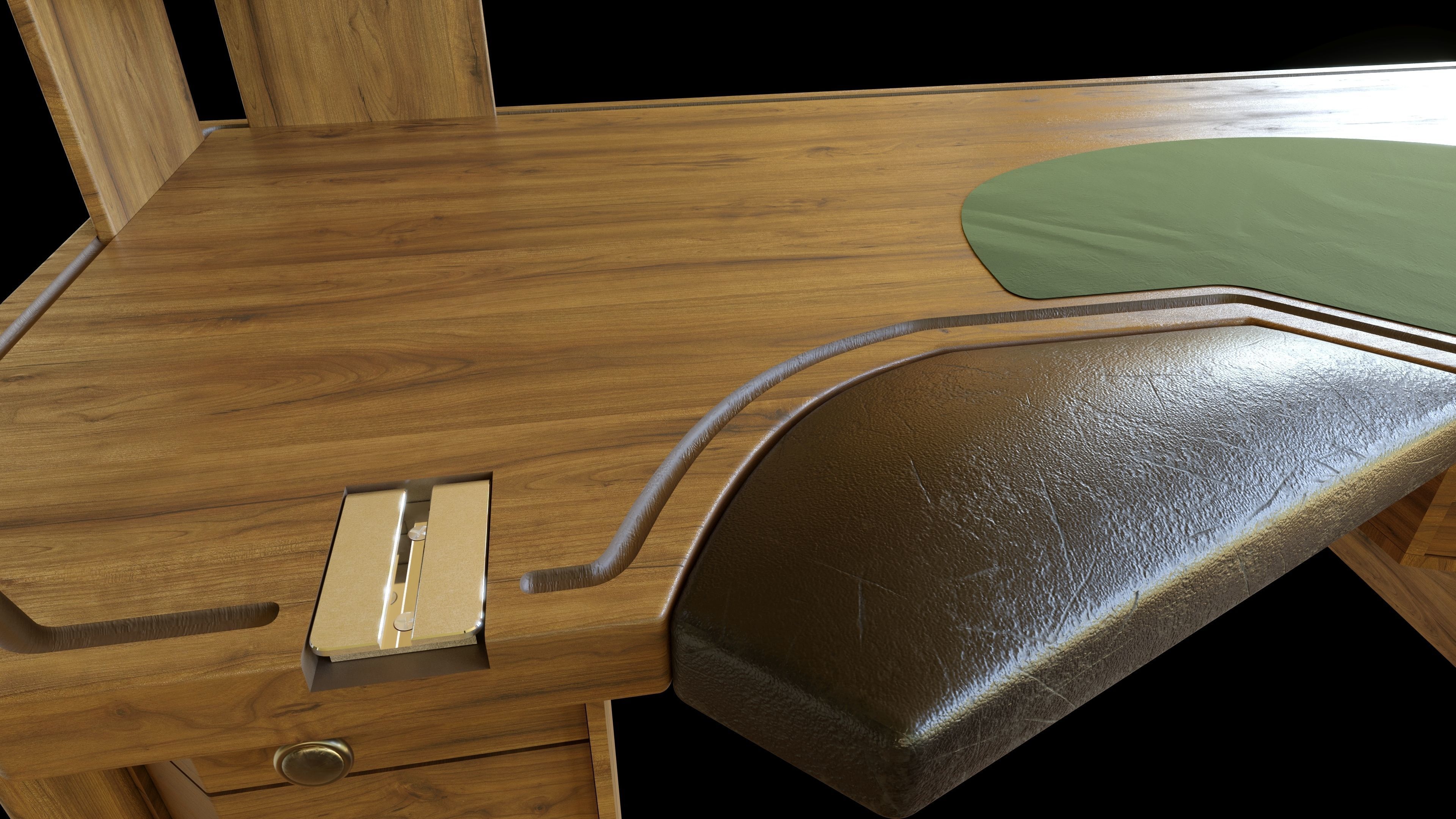 Watchmaker Desk 3D model_3