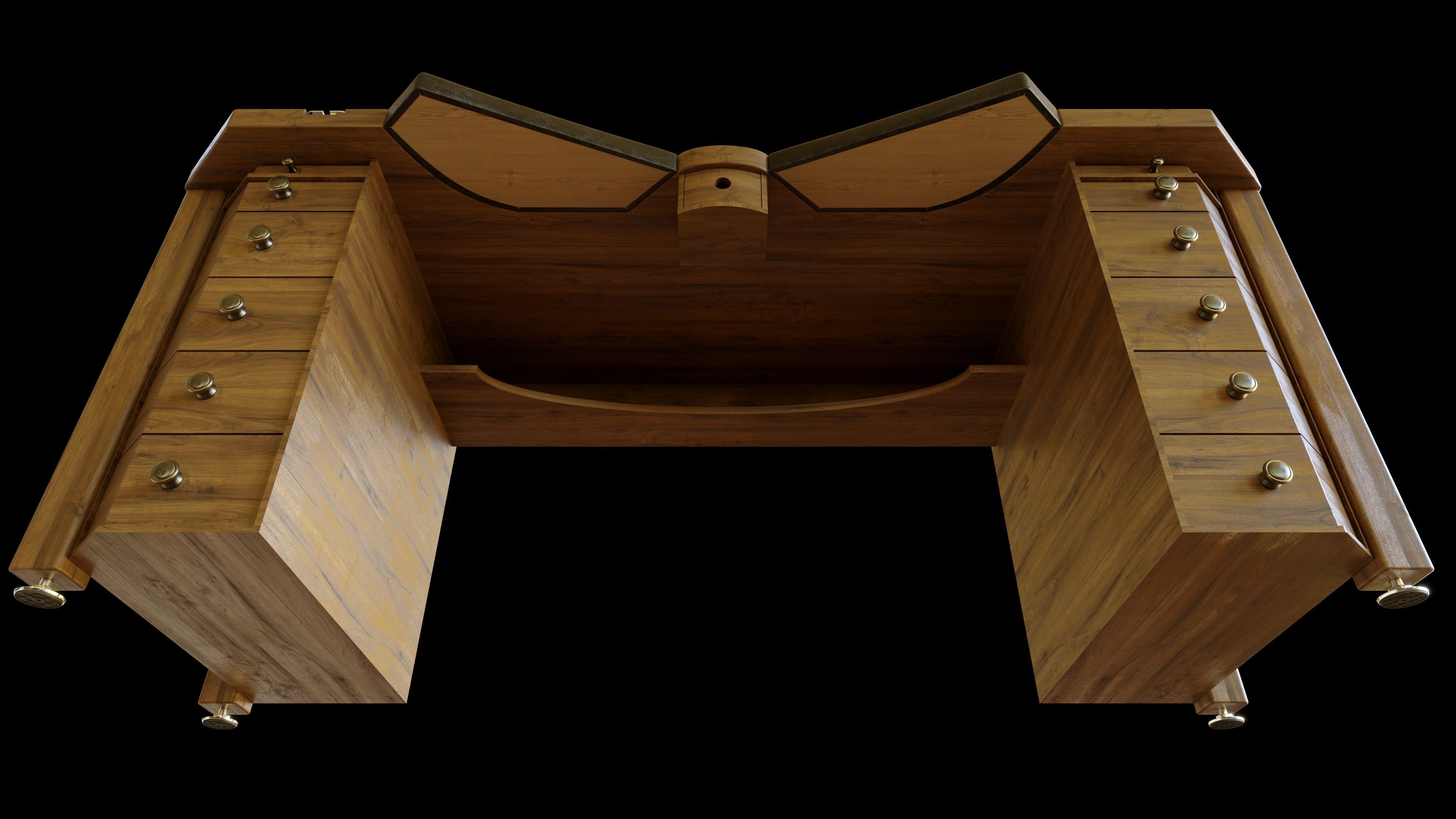 Watchmaker Desk 3D model_2