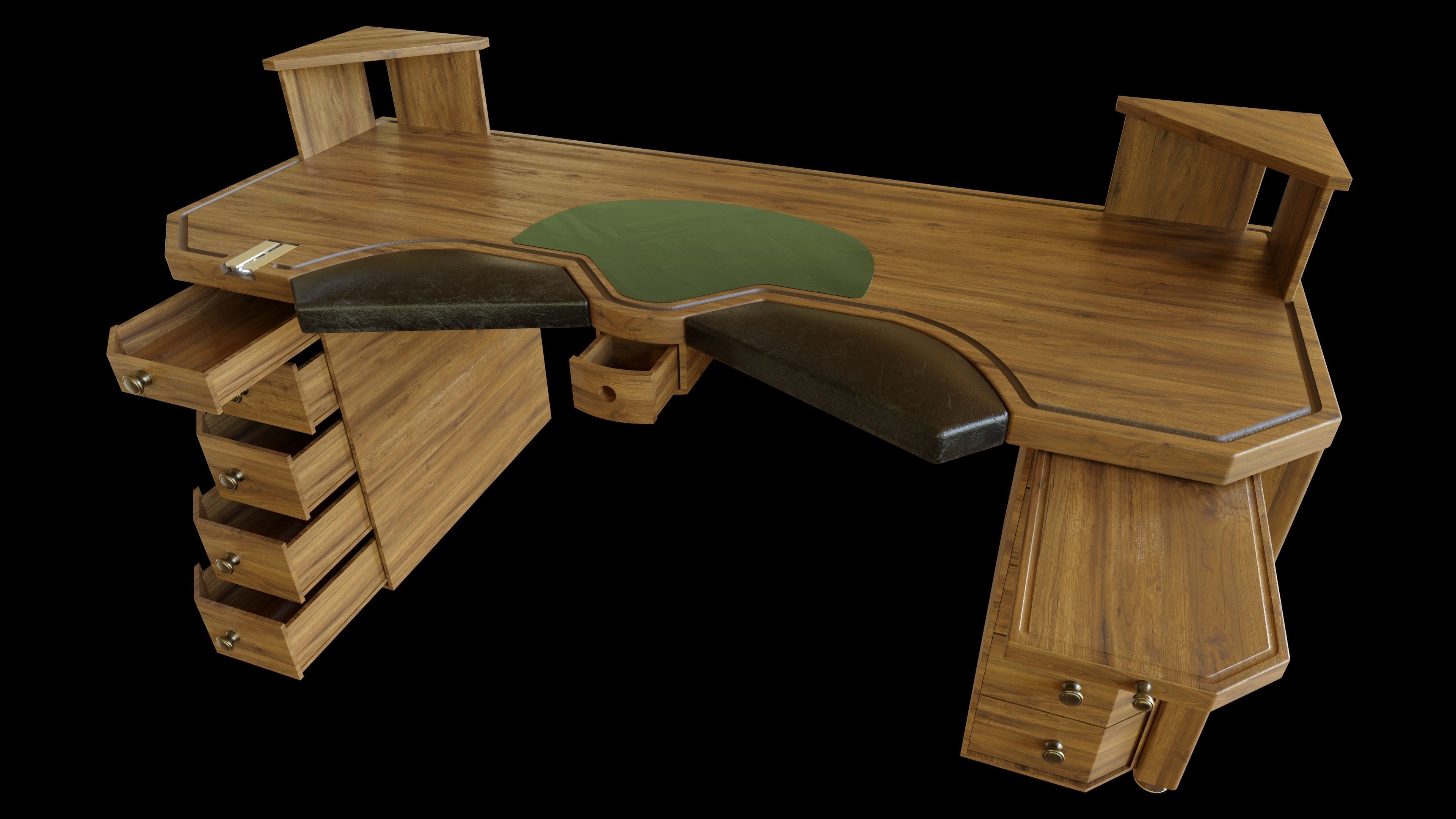 Watchmaker Desk 3D model_4