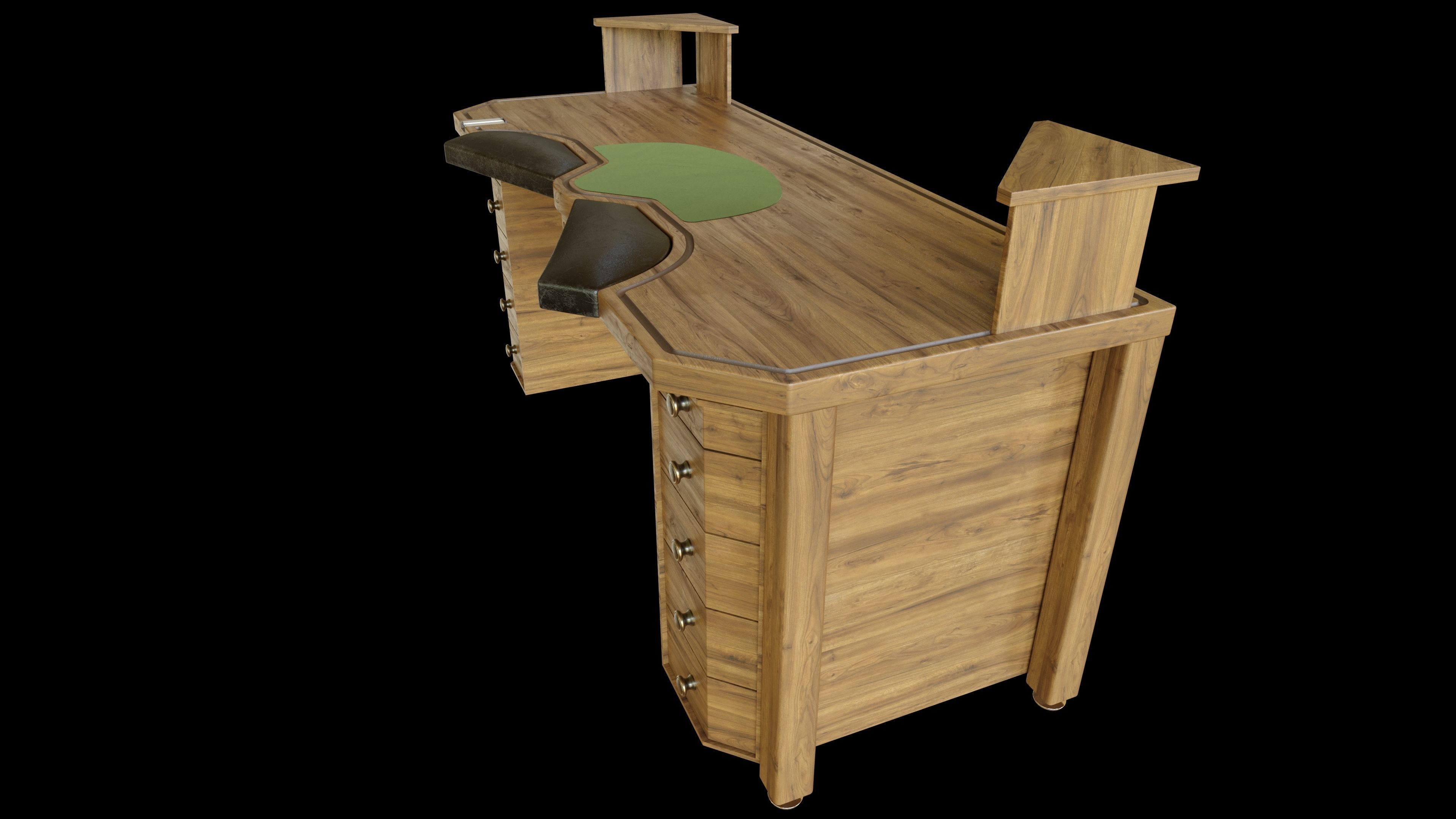 Watchmaker Desk 3D model_6