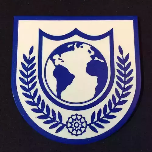 Buck Rogers Earth Defence Directorate Emblem Coaster 3D print model
