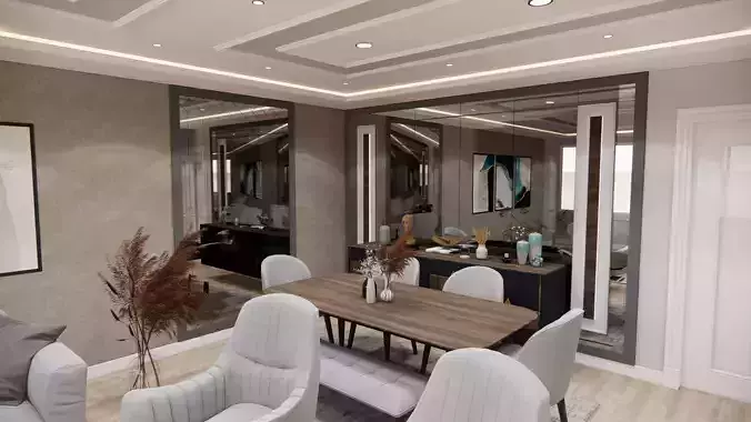 MODERN LIVING ROOM DESIGN SKETCHUP 2020