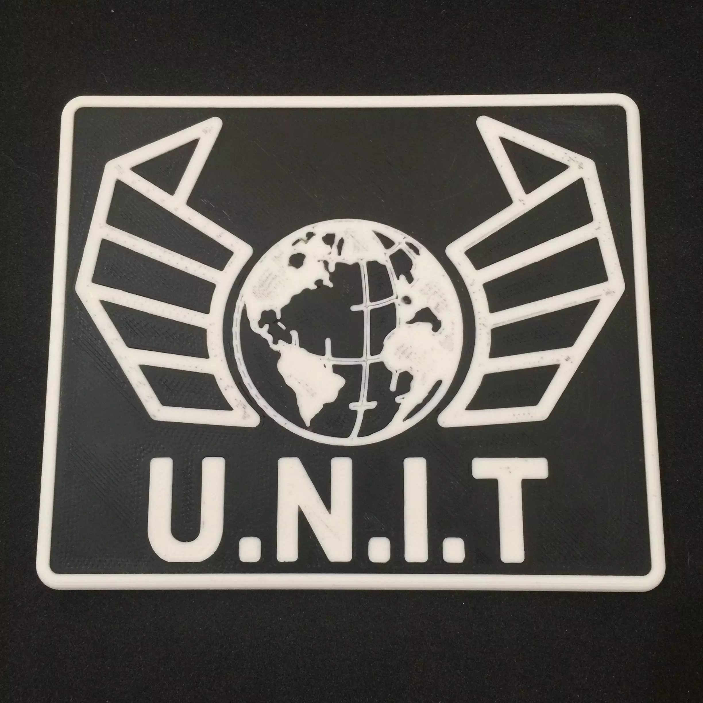 Doctor Who UNIT Patch Coaster Free 3D print model