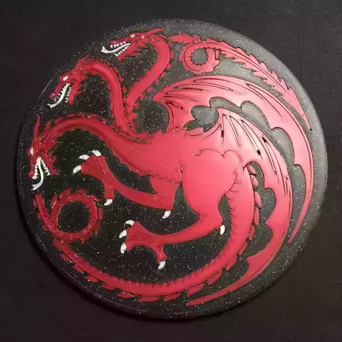 Sigil of House Targaryen Game of Thrones Coaster
