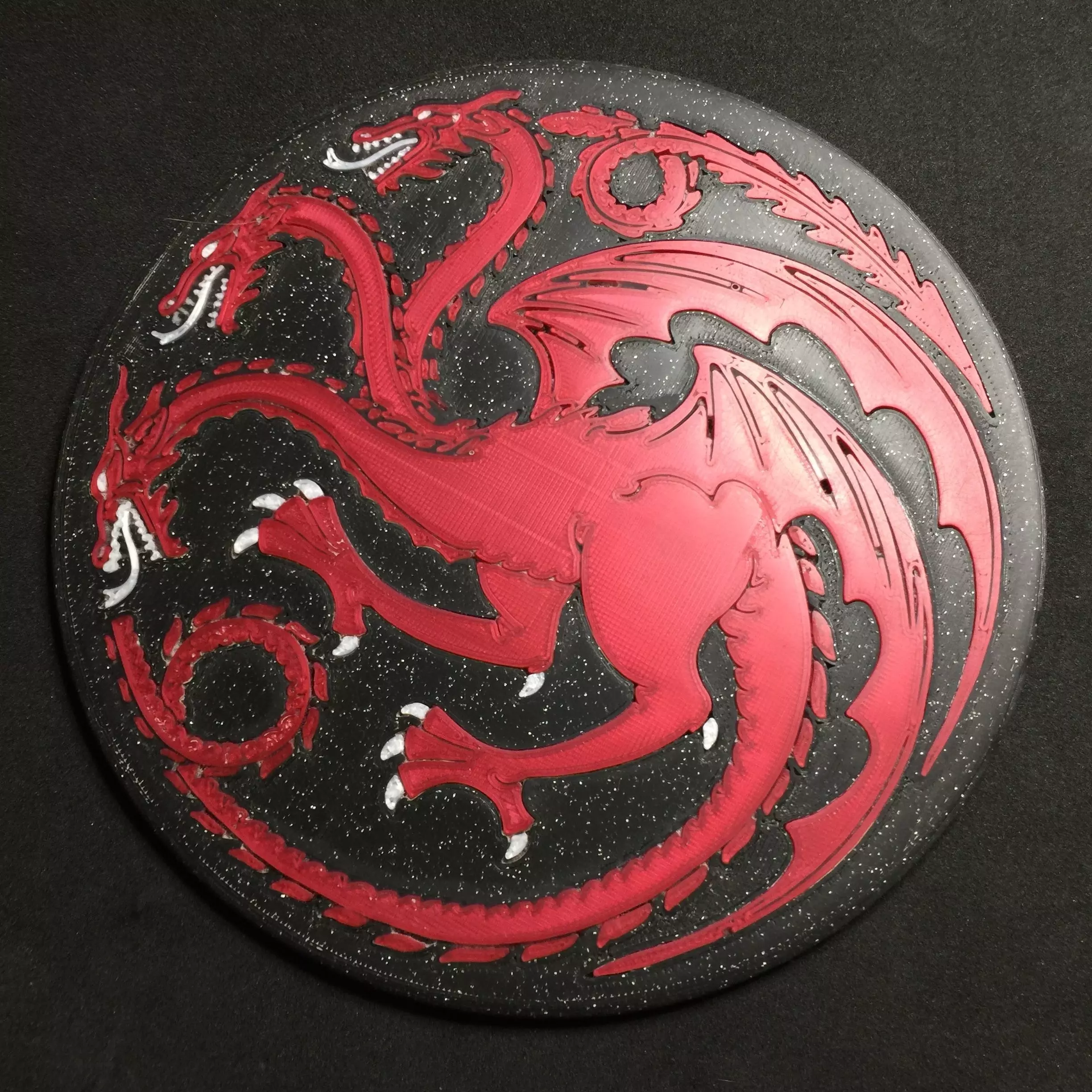 Sigil of House Targaryen Game of Thrones Coaster 3D print model