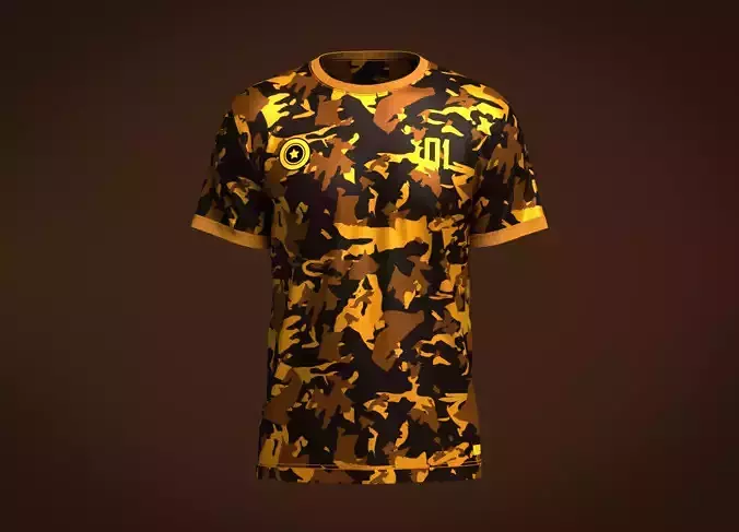 Soccer Yellow Jersey Player 01