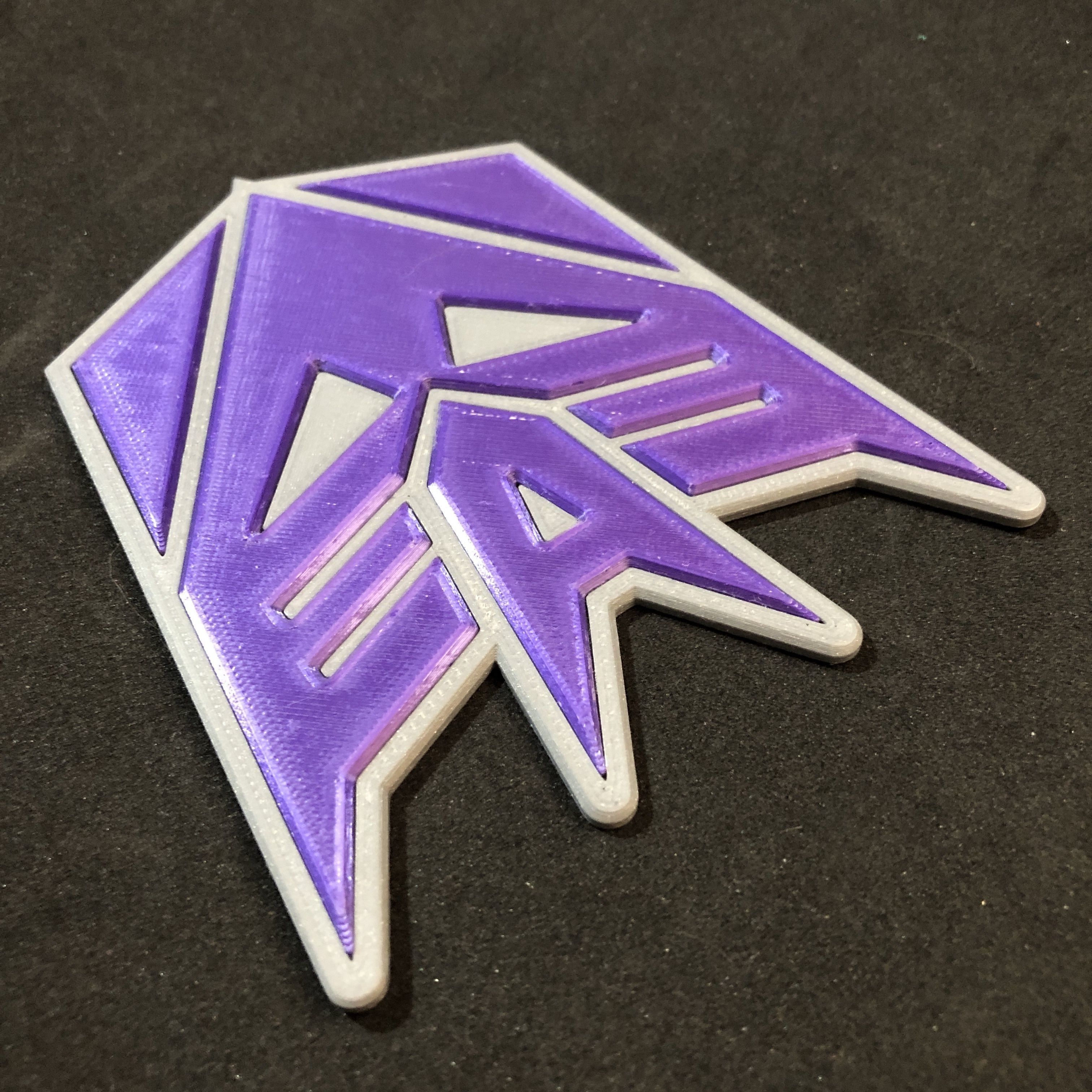 Transformers Decepticon Emblem Coaster 3D print model_2