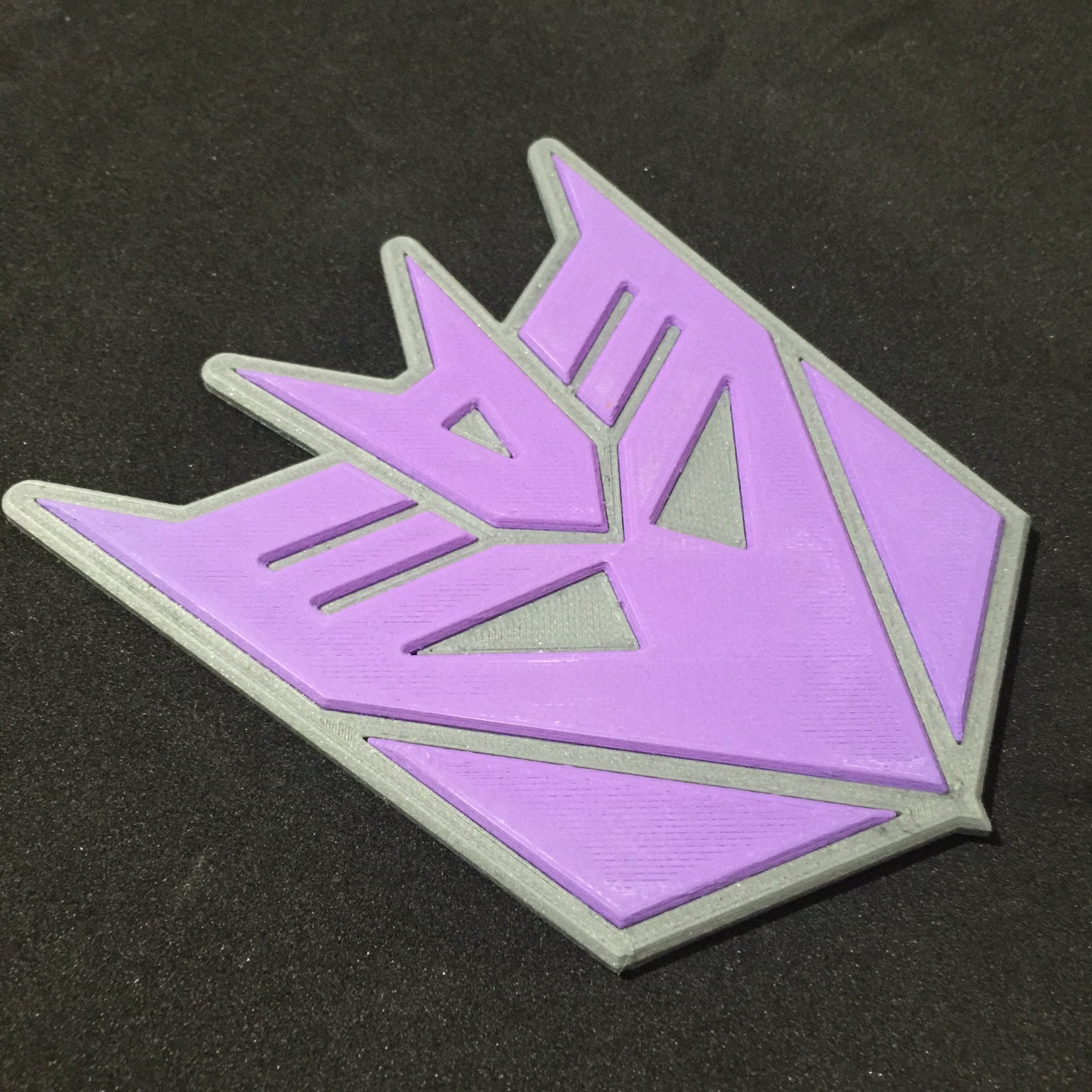 Transformers Decepticon Emblem Coaster 3D print model_9