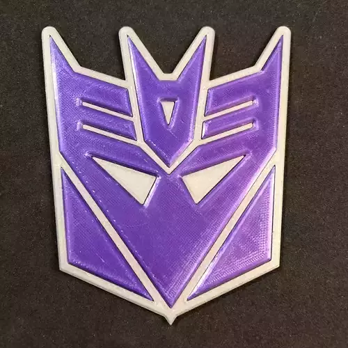Transformers Decepticon Emblem Coaster 3D print model