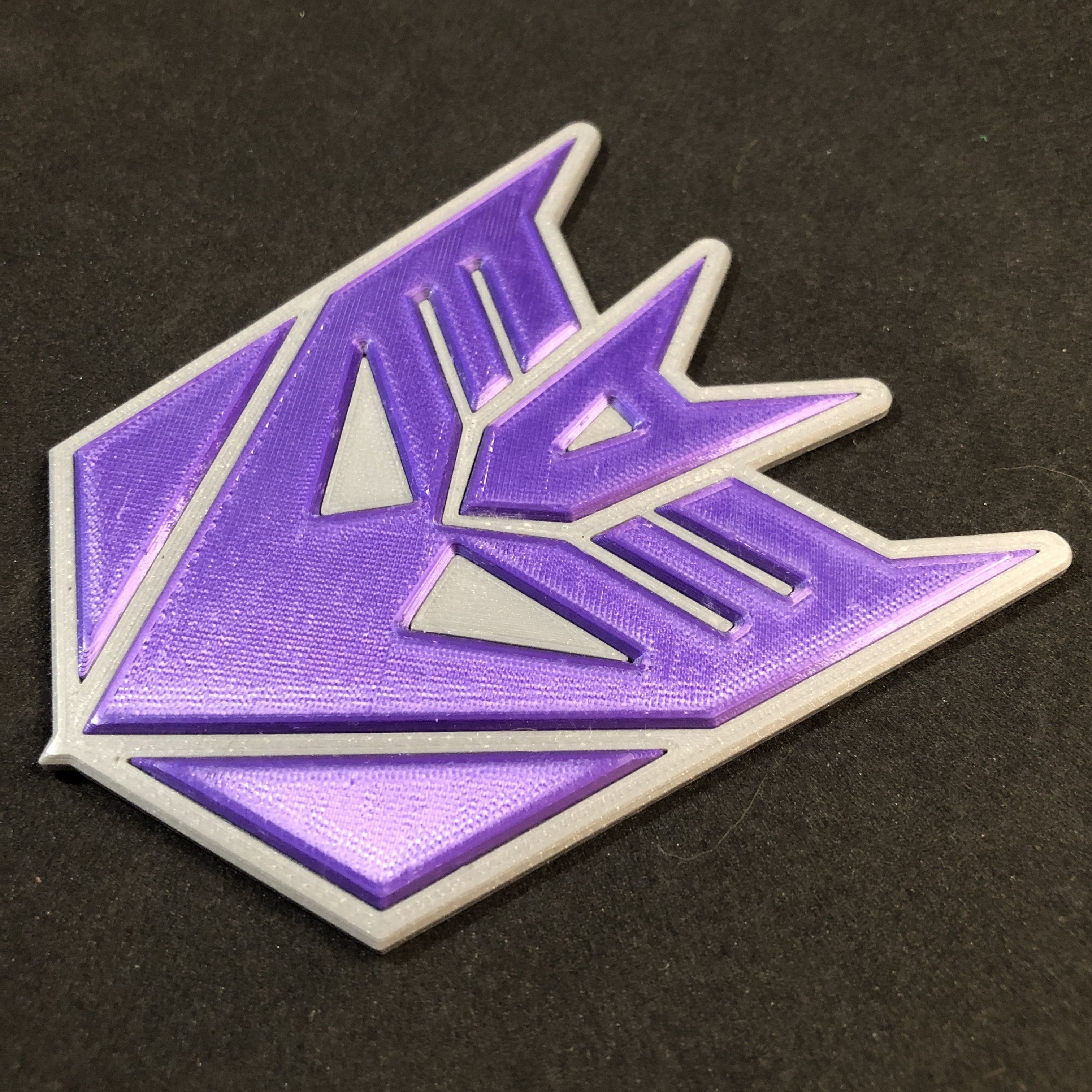 Transformers Decepticon Emblem Coaster 3D print model_1