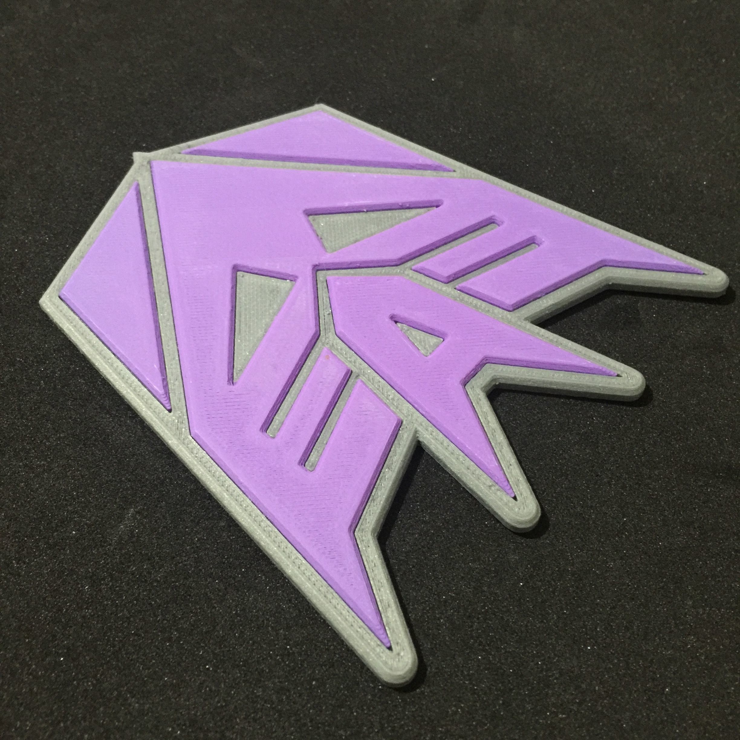 Transformers Decepticon Emblem Coaster 3D print model_7