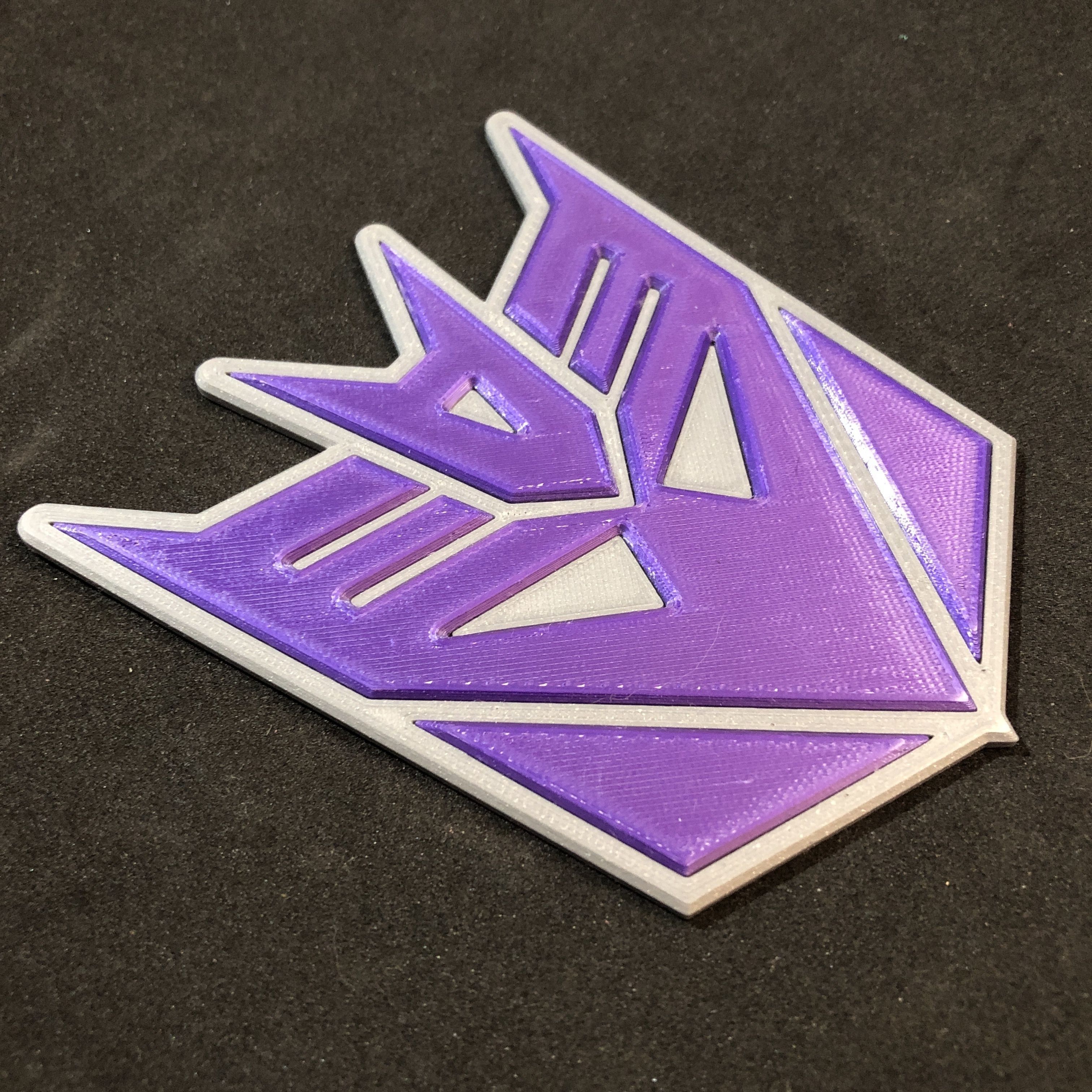 Transformers Decepticon Emblem Coaster 3D print model_4