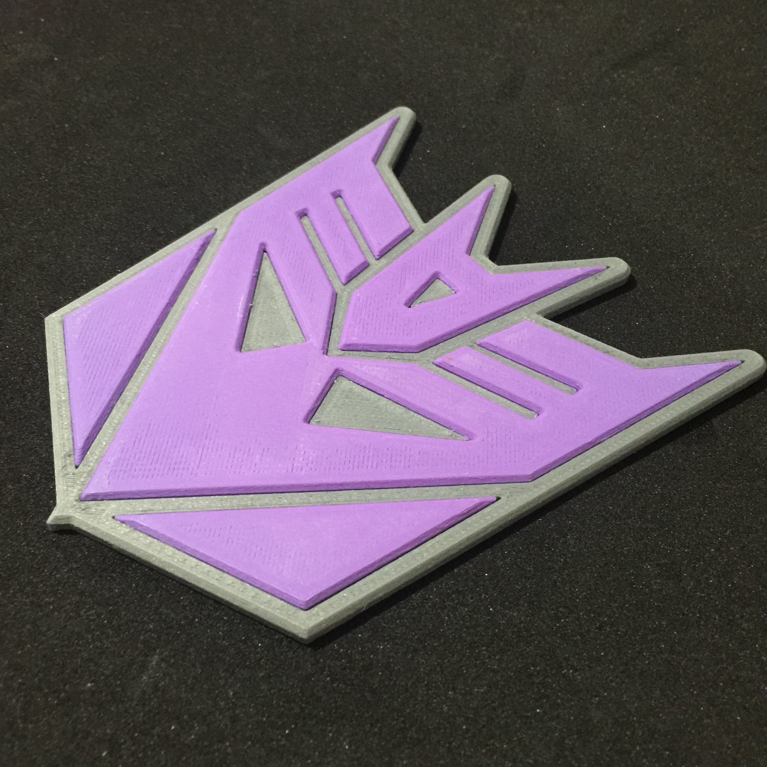 Transformers Decepticon Emblem Coaster 3D print model_6