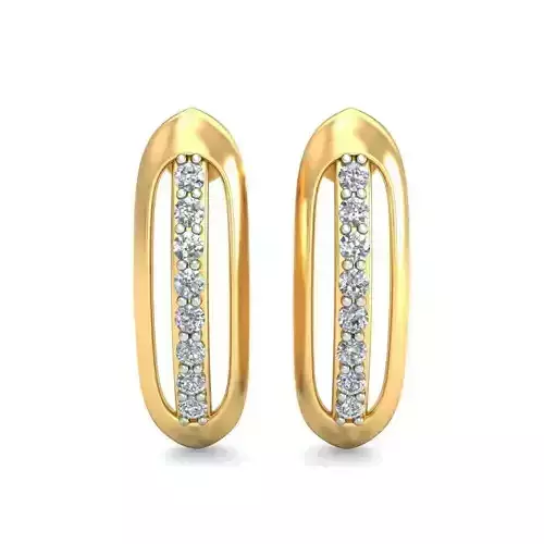 Solitaire Earring 3dm STL OBJ FBX Render Details