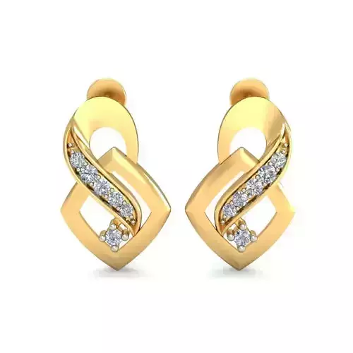 Solitaire Earring 3dm STL OBJ FBX Render Details