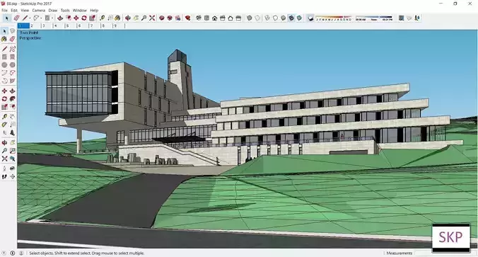 Sketchup Recreational Tourism building B8