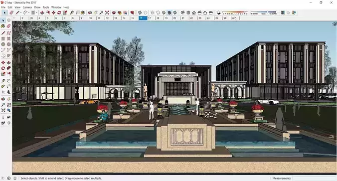 Sketchup Recreational Tourism building C1