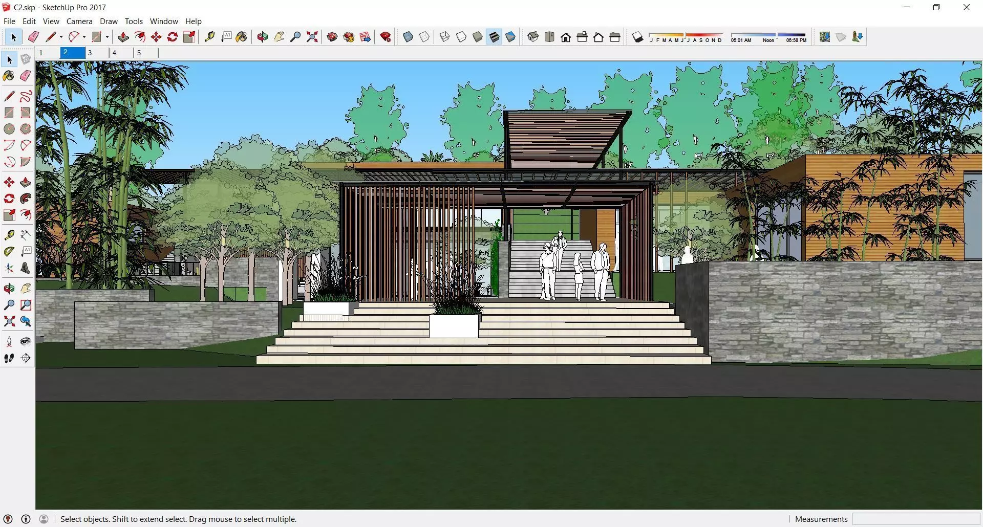 Sketchup Recreational Tourism building C2 3D model_0