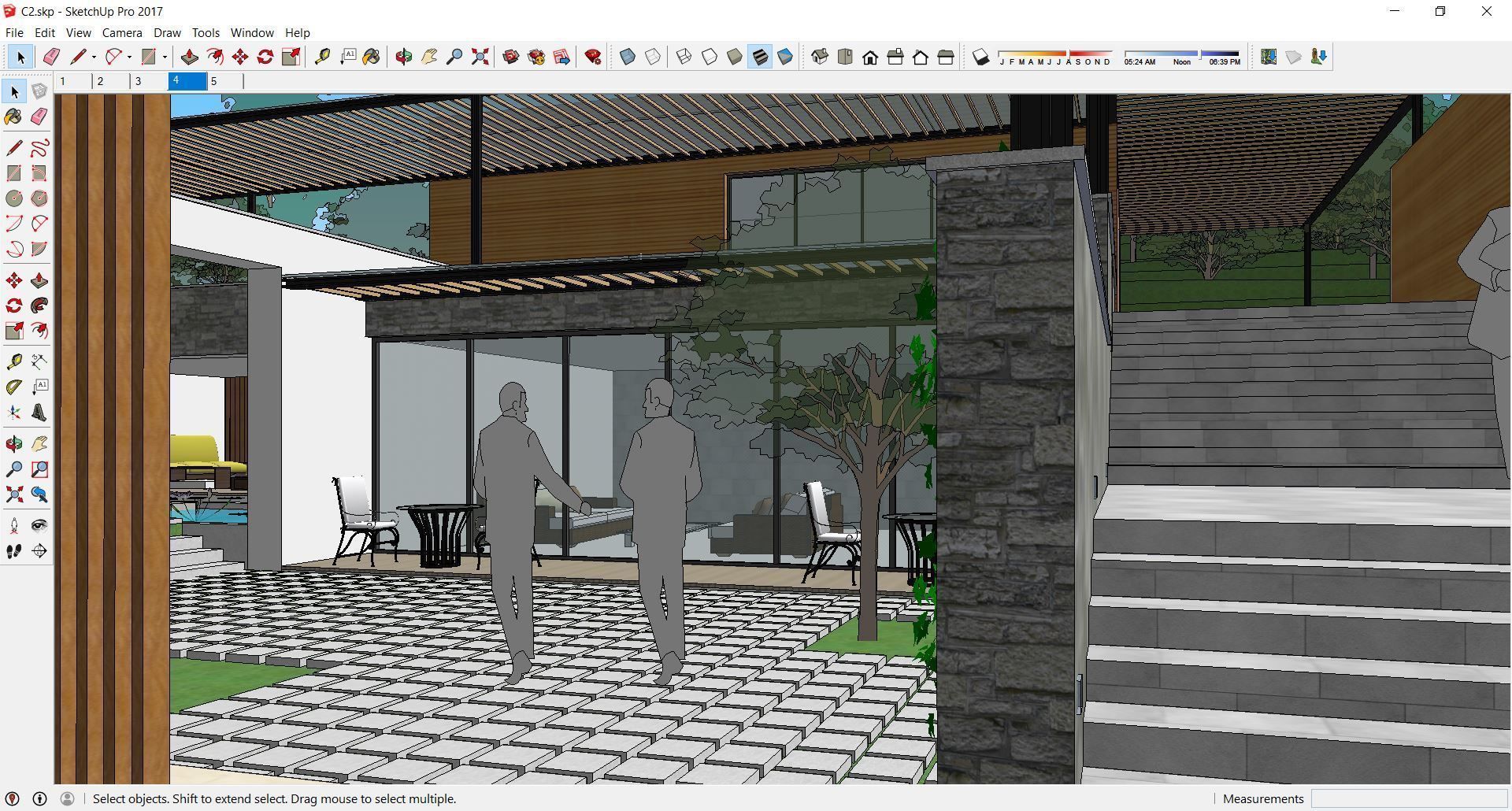 Sketchup Recreational Tourism building C2 3D model_2