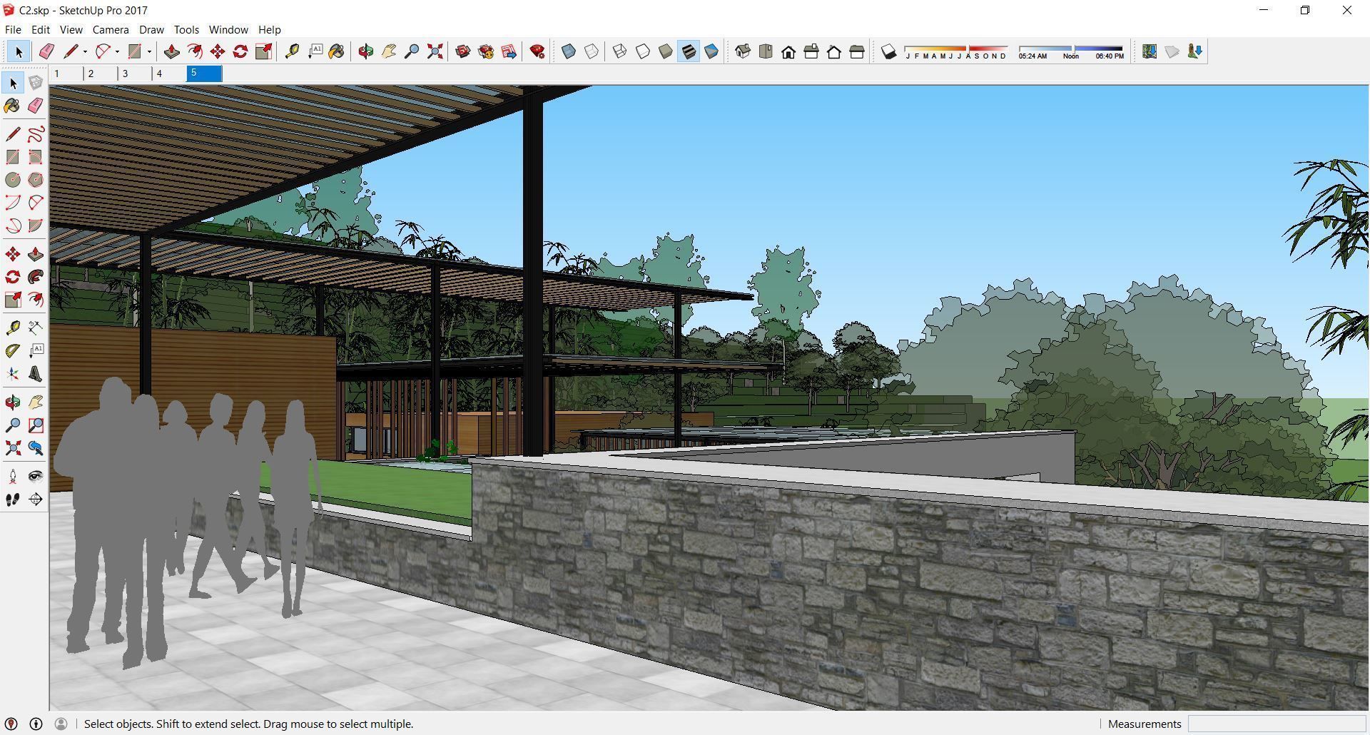 Sketchup Recreational Tourism building C2 3D model_3