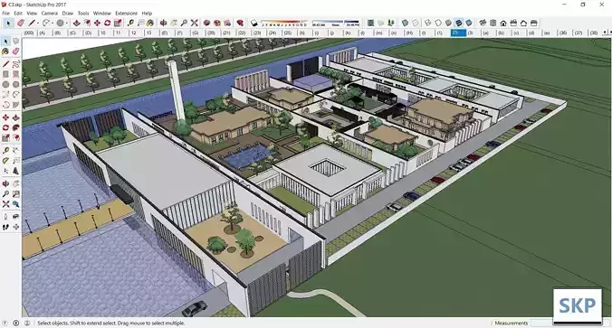 Sketchup Recreational Tourism building C3 3D model