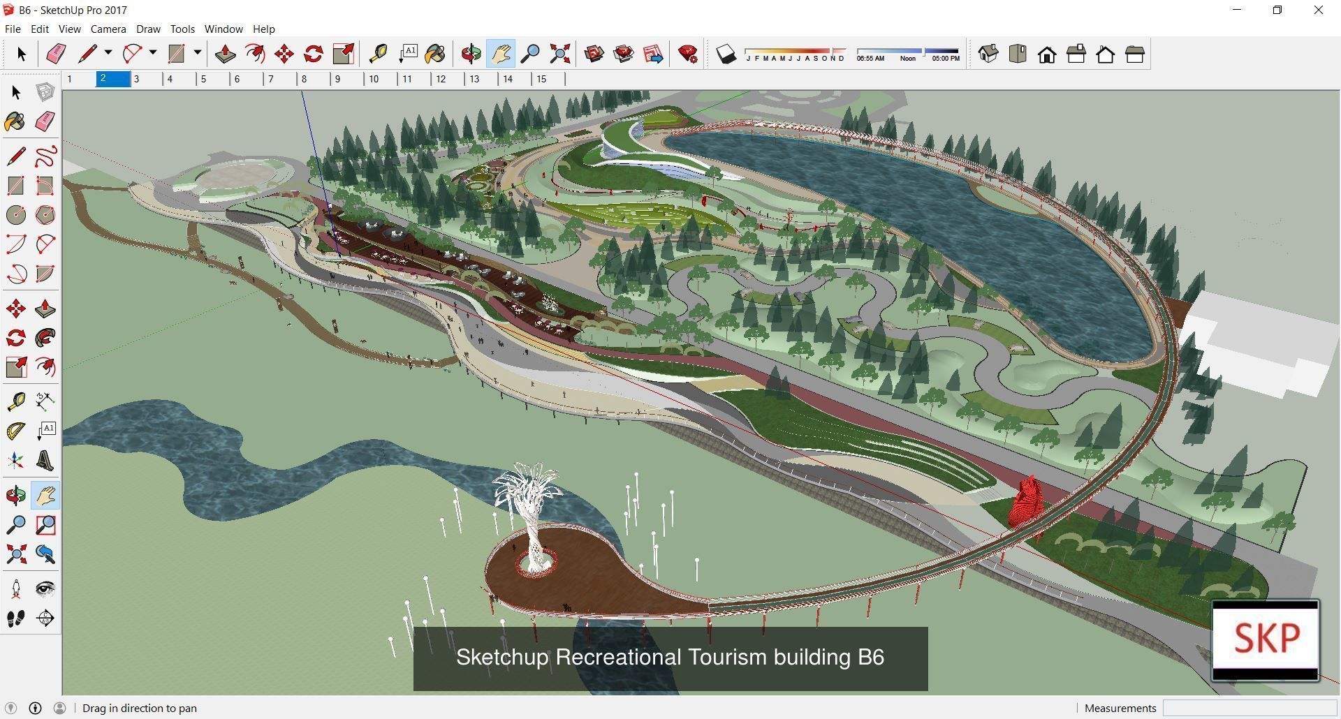 Collection 18 Sketchup Recreational Tourism models _15