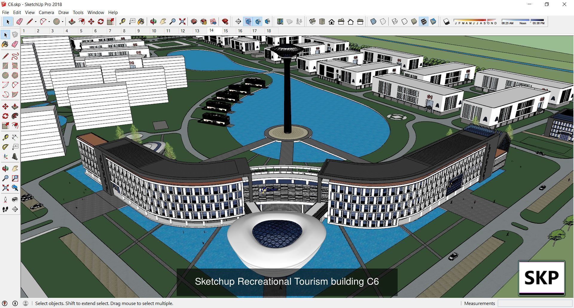 Collection 18 Sketchup Recreational Tourism models _5