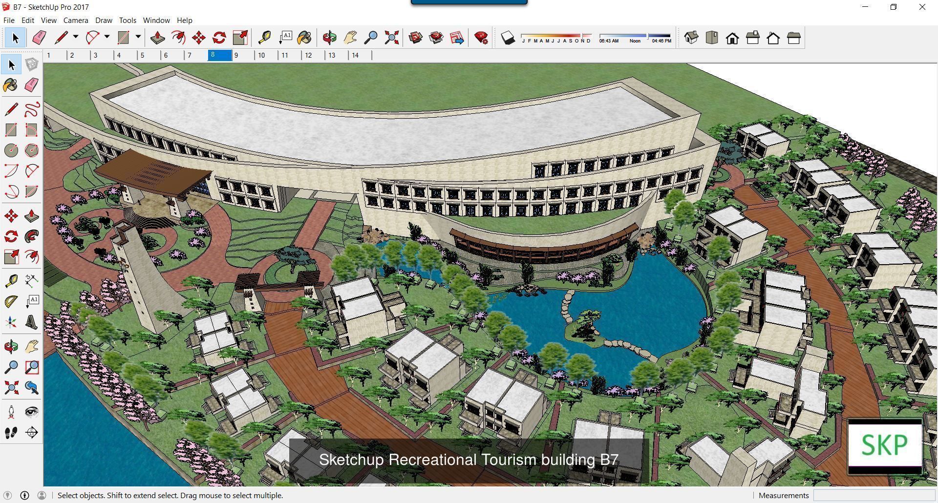 Collection 18 Sketchup Recreational Tourism models _16