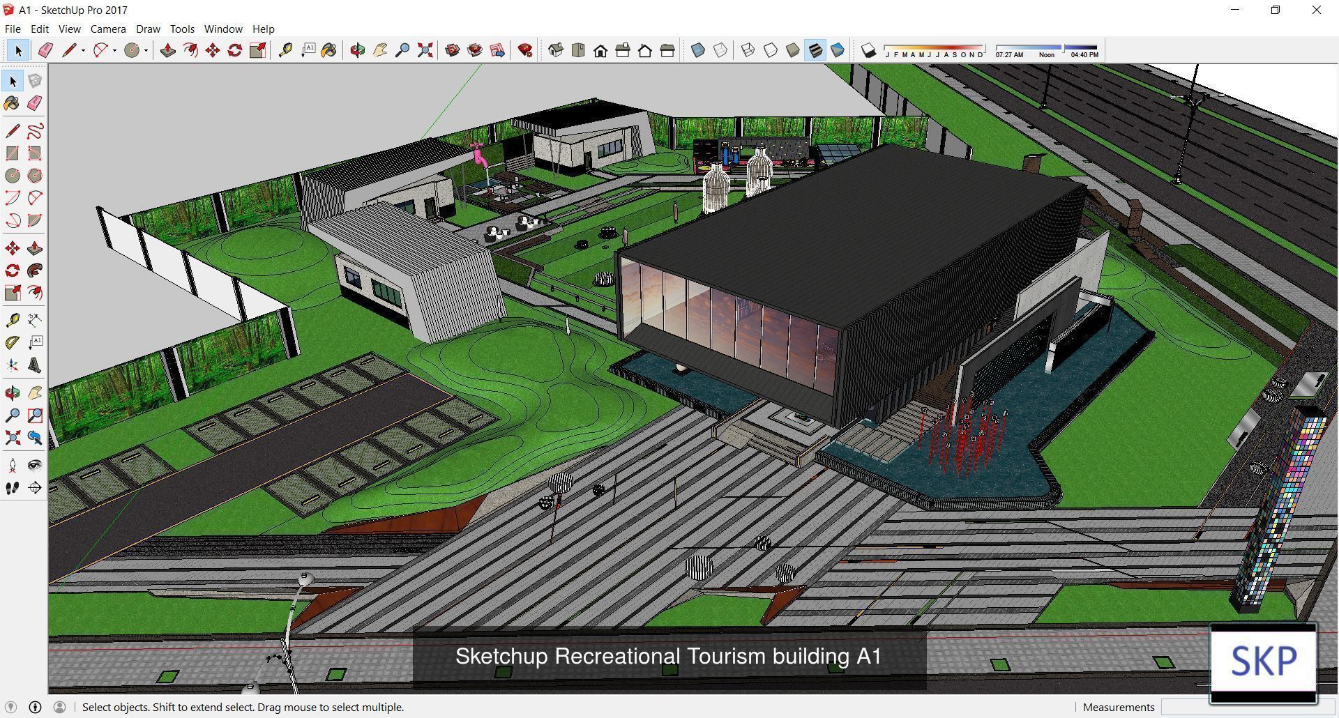 Collection 18 Sketchup Recreational Tourism models _7