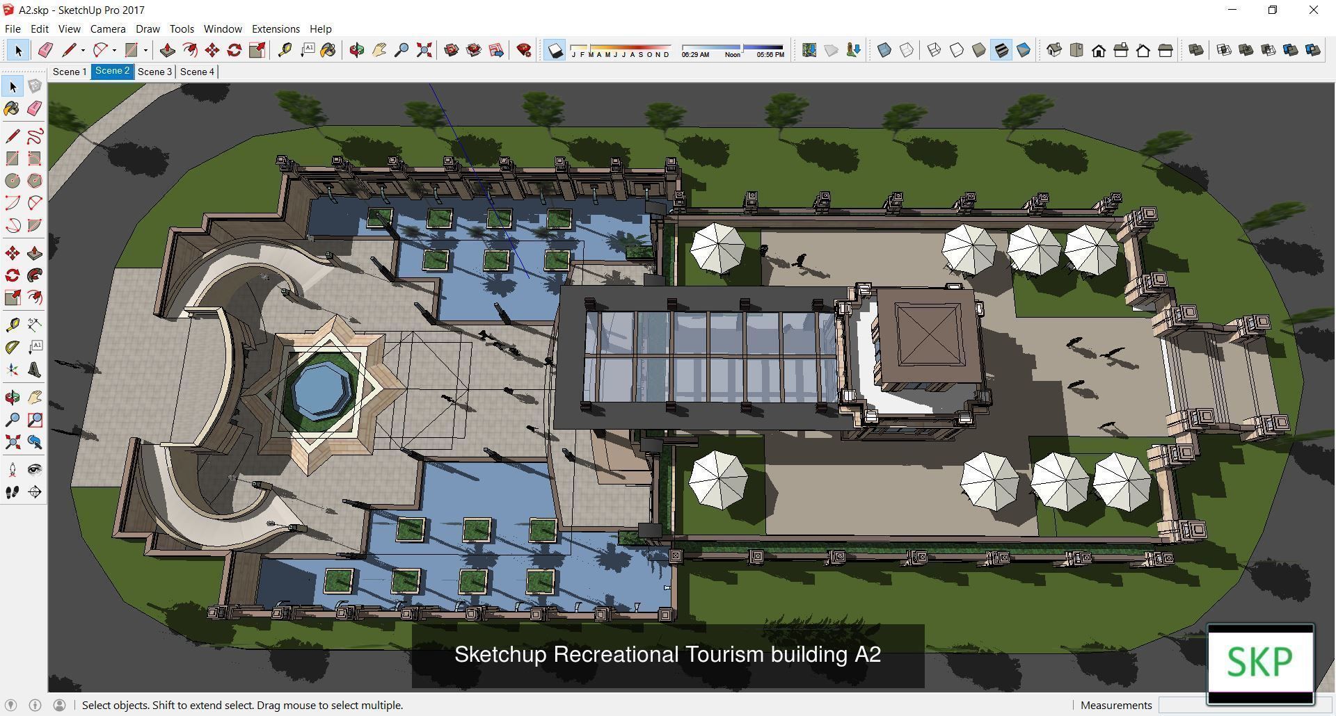 Collection 18 Sketchup Recreational Tourism models _8