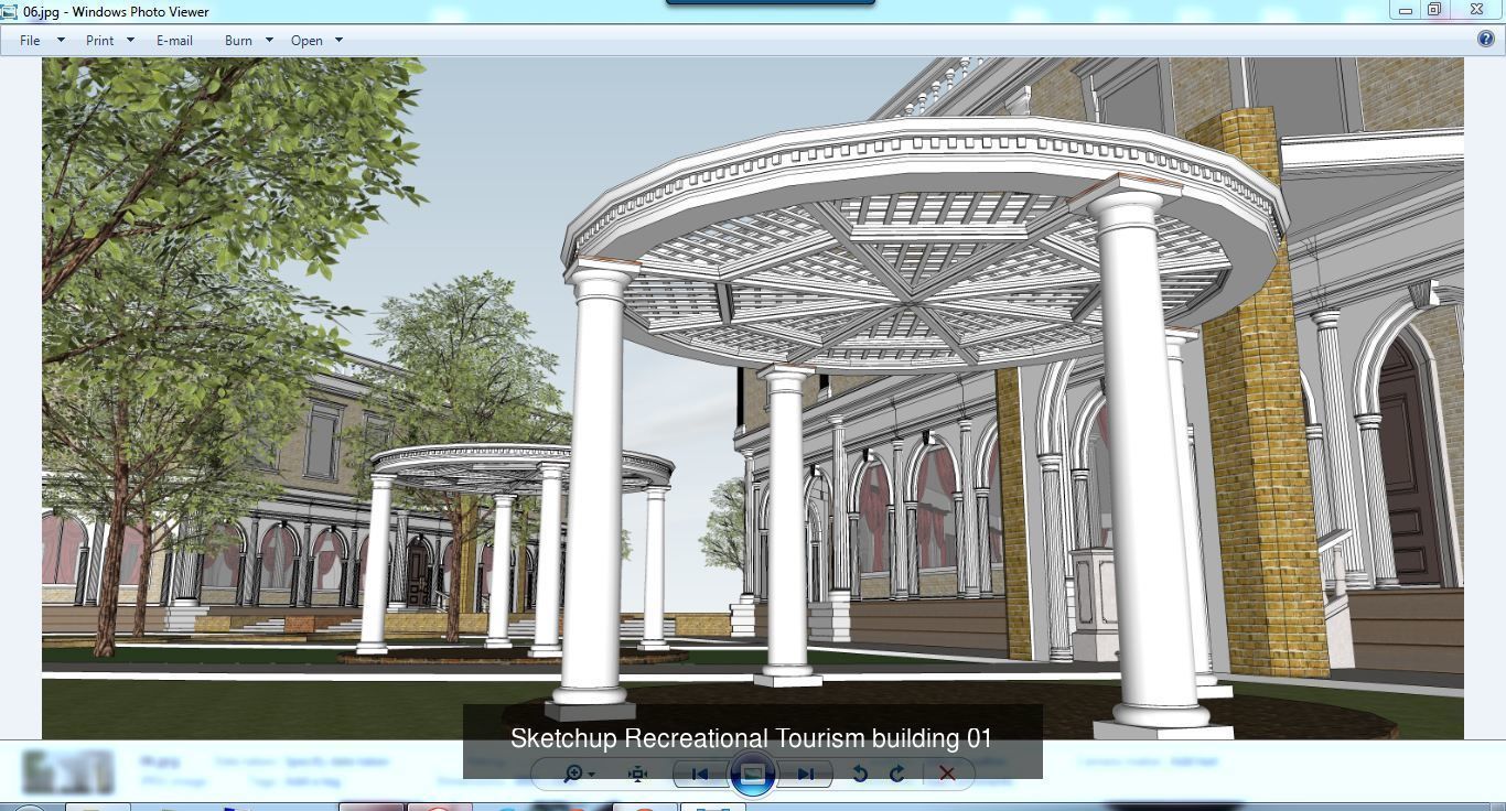 Collection 18 Sketchup Recreational Tourism models _4