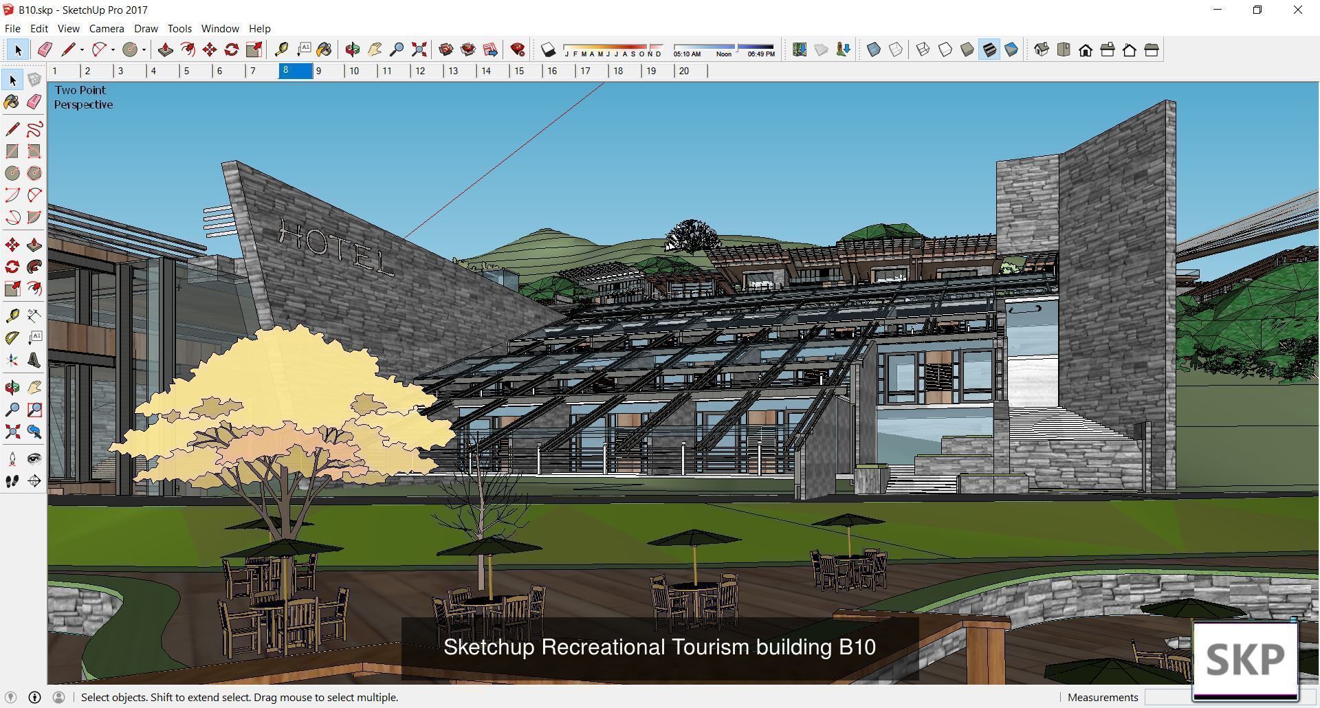 Collection 18 Sketchup Recreational Tourism models _19