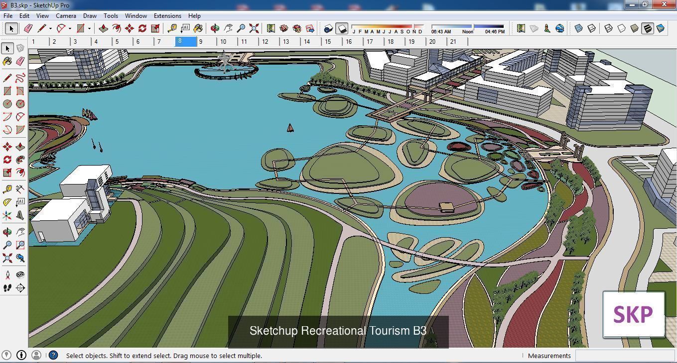 Collection 18 Sketchup Recreational Tourism models _12