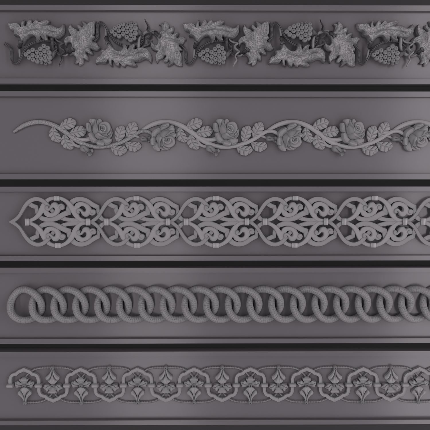 Trim Ornament 121 3D model_2